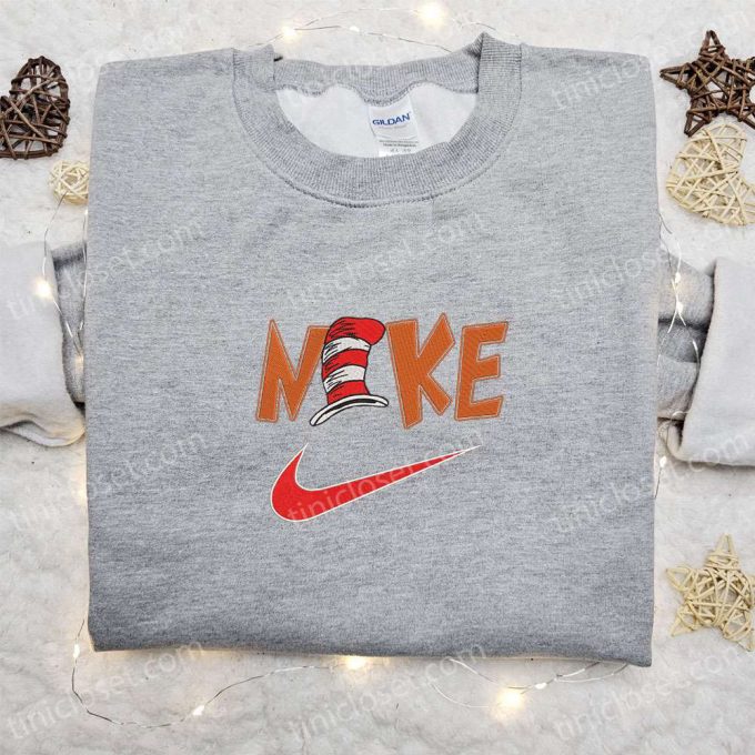 Get F Gift For Men Women With Dr Seuss X Nike Embroidered Shirt – Perfect Christmas Gift!