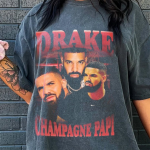 Drake Champagne Papi Vintage T-Shirt: 90s Style Icon with a Unique Twist!