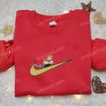 Anime Embroidered Hoodie: Edward Elric x Nike Swoosh Fullmetal Alchemist Shirt Nike Inspired D Gift for Men Women