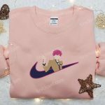 Emiya Shirou x Nike Swoosh Anime Embroidered Hoodie & Type Moon Shirt Nike Inspired Stylish & Unique