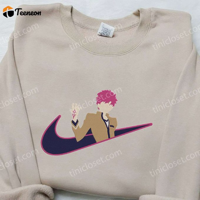 Emiya Shirou X Nike Swoosh Anime Embroidered Hoodie &Amp;Amp; Type Moon Shirt Nike Inspired Stylish &Amp;Amp; Unique