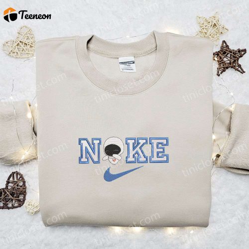 Eve x Nike Cartoon Embroidered Shirt: Wall E & Nike Inspired D Gift for Men Women for Trendy Style!