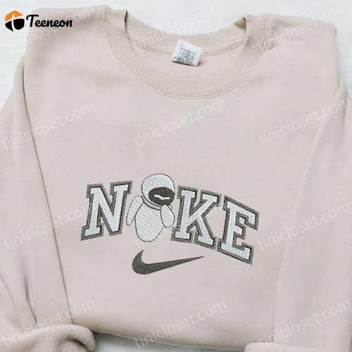 Disney Characters Embroidered Sweatshirt: Perfect Birthday Gift Eve x Nike Cartoon Hoodie