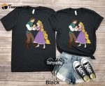 Enchanting Couples Shirt: Flynn Rider and Rapunzel Perfect Disney-inspired Design!