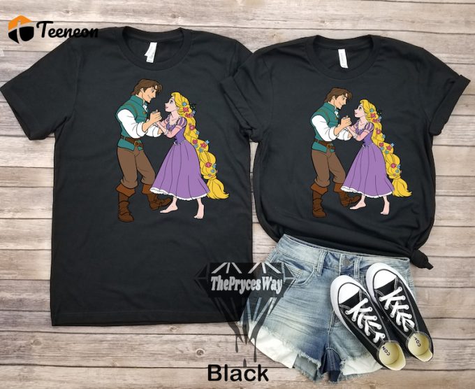 Enchanting Couples Shirt: Flynn Rider And Rapunzel Perfect Disney-Inspired Design!