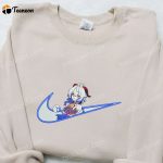 Ganyu x Swoosh Game Embroidered Hoodie – Cool Anime Clothing for the B Gift for Men Women Family Gift Ideas