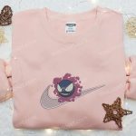 Gastly x Swoosh Anime Embroidered Hoodie & Pokemon Shirt – Cool Anime Clothing