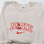 Gnome Heart x Nike Embroidered Shirt: Perfect Valentine s Day Gift Idea with Nike-inspired D Gift for Men Women