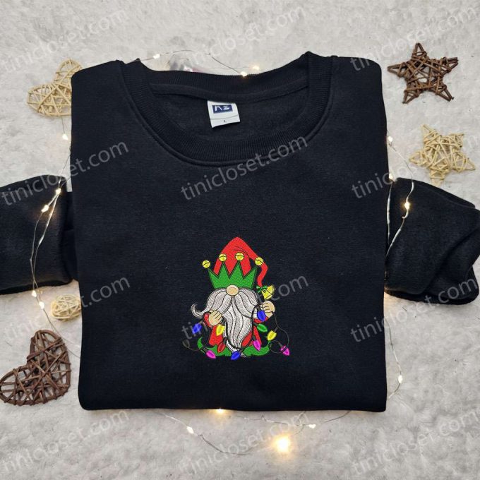 Gnome Embroidered Hoodie &Amp; T-Shirt: Perfect Christmas Gift Ideas With F Gift For Men Women Garland D Gift For Men Women