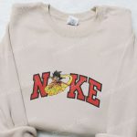 Goku Cloud x Nike Anime Embroidered Tshirt: Dragon Ball & Nike Inspired Shirt