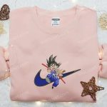 Goku Kid Anime x Swoosh Embroidered Hoodie & Dragon Ball Shirt – Cool Anime Clothing