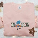 Goku Super Saiyan Blue x Nike Anime Embroidered Shirt – Dragon Ball & Nike Inspired D Gift for Men Women