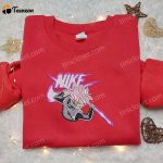 Goku Super Saiyan Rose x Nike Anime Embroidered Shirt: Dragon Ball & Nike Inspired D Gift for Men Women