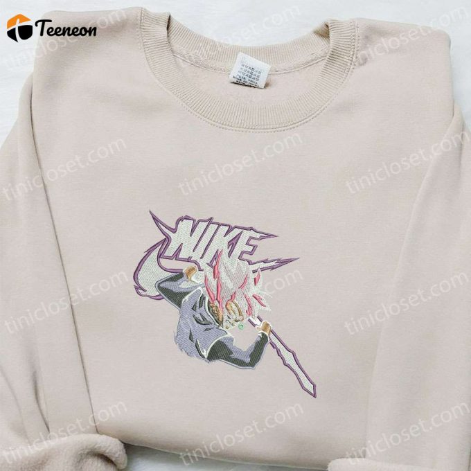 Goku Super Saiyan Rose X Nike Anime Tshirt: Dragon Ball Embroidered Shirt Nike-Inspired D Gift For Men Women