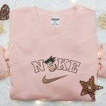 Goku x Nike Swoosh Anime Embroidered Tshirt Dragon Ball & Nike Inspired Shirt