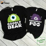 Googly Bear and Schmoopsie Poo Couple Shirts: Fun Matching Tees for Lovebirds!