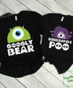 Show Your Love with Googly Bear and Schmoopsie Poo Couple Shirts – Perfect Matching Outfits for Couples!