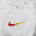 Custom Gradient x Nike Embroidered Sweatshirt – B Gift for Men Women Family Gift Ideas