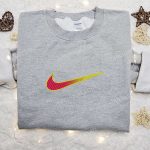 Custom Gradient x Nike Embroidered Sweatshirt: B Gift for Men Women Family Gift Idea!