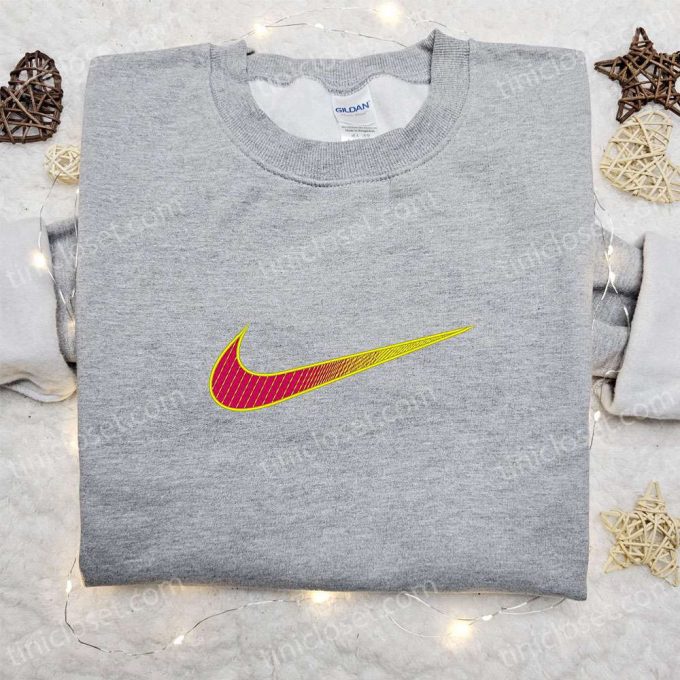 Custom Gradient X Nike Embroidered Sweatshirt: B Gift For Men Women Family Gift Idea!