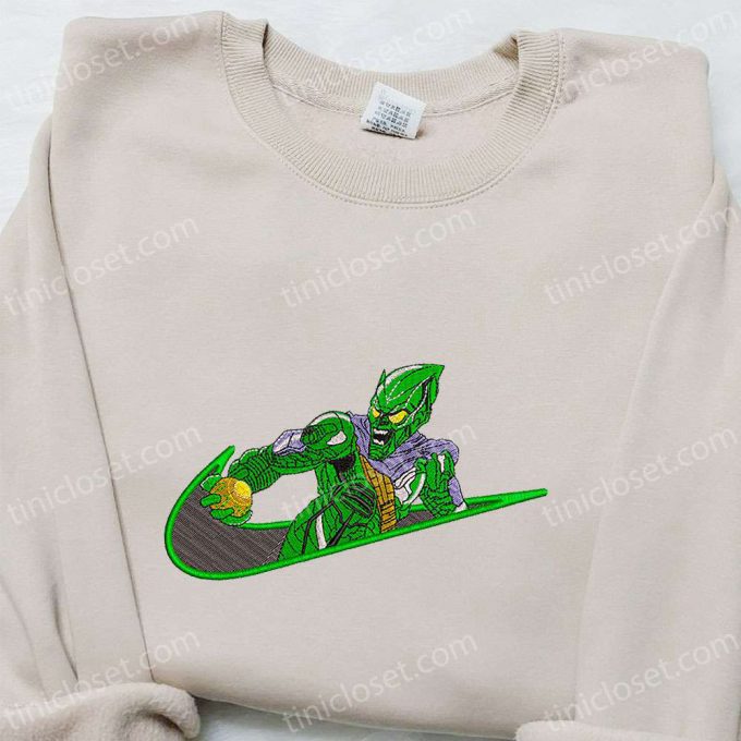 Green Goblin Movie X Swoosh Embroidered Hoodie &Amp; Marvel Cinematic Universe Shirt – B Gift For Men Women Family Gift Ideas