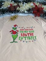 Spread Holiday Cheer with Grinch Double Hate Shirt – Unique Festive Design!