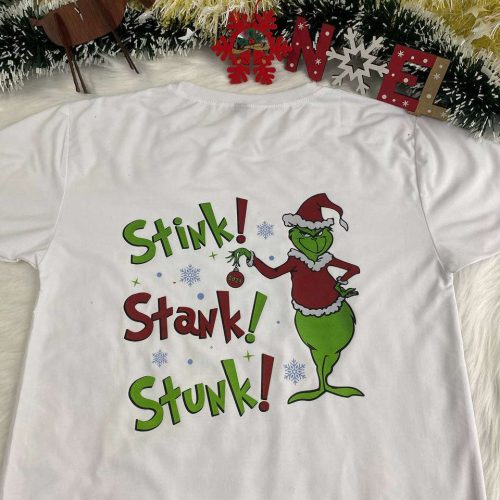 Get into the Holiday Spirit with the Grinch Stink Stank Stunk Shirt – Perfect Gift for Christmas