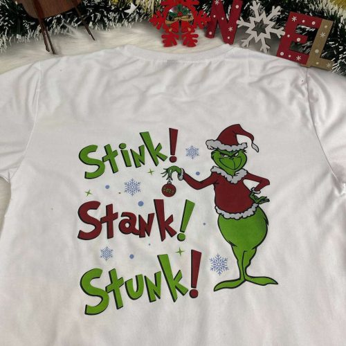 Get into the Holiday Spirit with the Grinch Stink Stank Stunk Shirt – Perfect Gift for Christmas