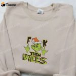 Grinch Them Bills x Nike Christmas Embroidered Sweatshirt – Movie Shirt B Gift for Men Women Gift Idea