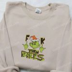 Grinch Them Bills x Nike Christmas Embroidered Sweatshirt – Movie Shirt B Gift for Men Women Gift Idea