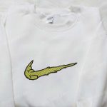 Grinch x Swoosh Embroidered Shirt & Christmas Hoodie: Custom Nike T-shirt