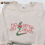 Grinch Xmas x Nike Embroidered Hoodie – Unique Nike Inspired Christmas Gift Idea