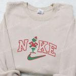 Grinch Xmas x Nike Embroidered Hoodie – Unique Nike Inspired Christmas Gift Idea