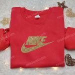 Gucci x Nike Logo Embroidered Shirt: Nike-Inspired B Gift for Men Women Family Gifts