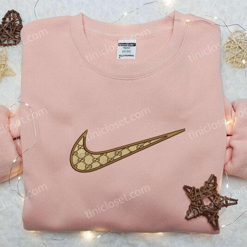 Gucci x Nike Swoosh Embroidered Shirt: Stylish Nike Inspired Gift for Family