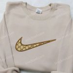 Gucci x Nike Swoosh Embroidered Shirt: Stylish Nike Inspired Gift for Family