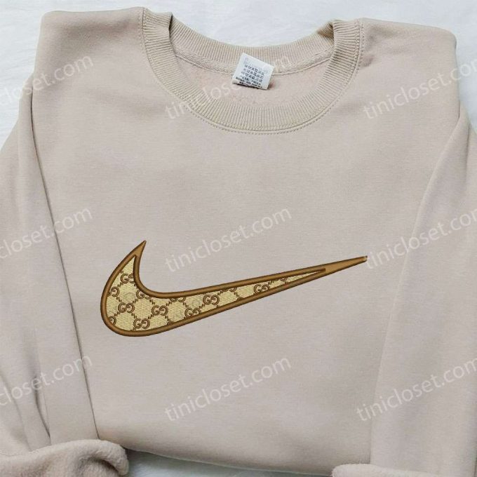 Gucci X Nike Swoosh Embroidered Shirt: Stylish Nike Inspired Gift For Family