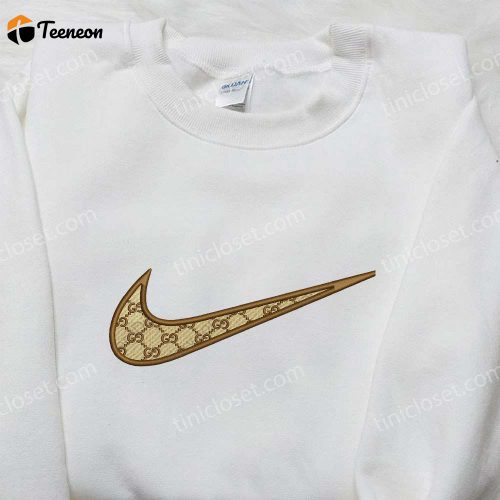 Gucci x Nike Swoosh Embroidered Shirt: Stylish Nike Inspired Gift for Family