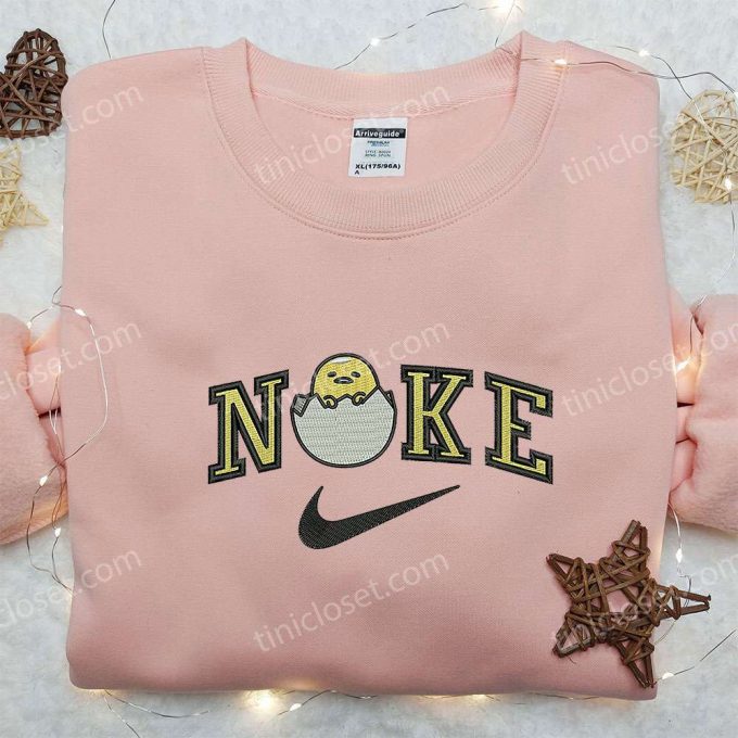 Gudetama X Nike Embroidered Shirt: Cartoon-Inspired Nike Tee With Playful Embroidery