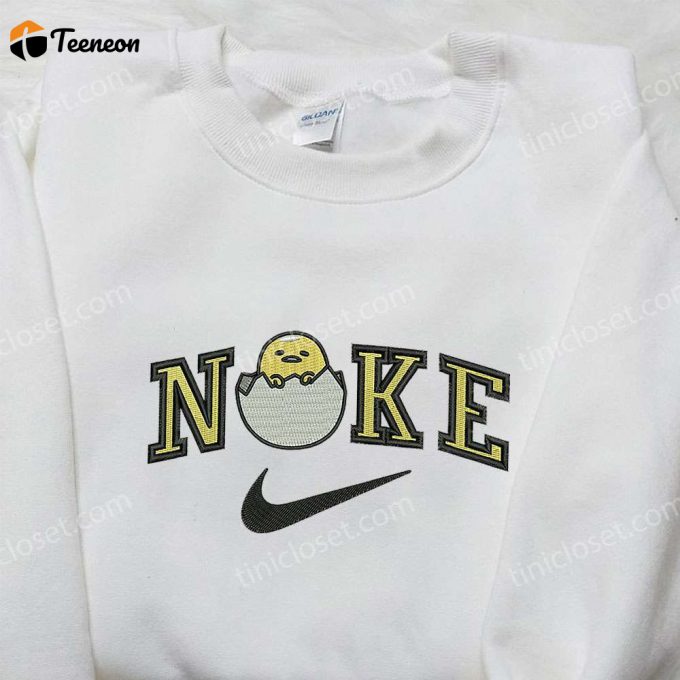 Gudetama X Nike Embroidered Shirt: Cartoon-Inspired Nike Tee With Playful Embroidery