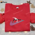 Gwen Stacy x Nike Swoosh & Marvel Cosmic Embroidered Shirts Nike Inspired D Gift for Men Women