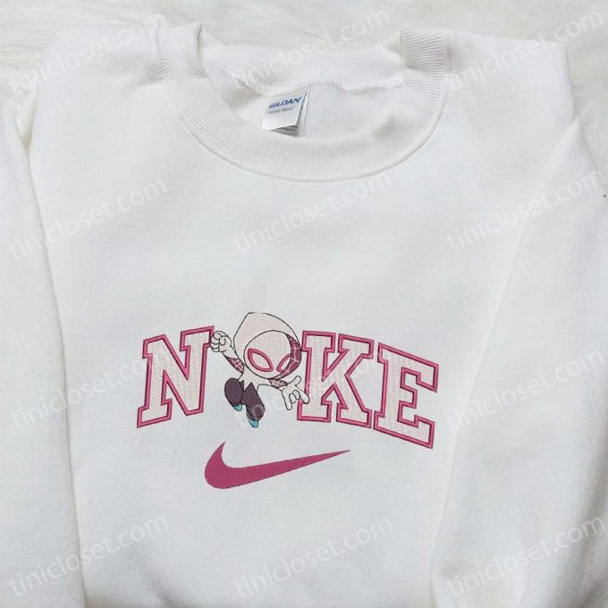 Gwen X Nike Movie Embroidered Sweatshirt Marvel Comics T-Shirt: B Gift For Men Women Family Gift Ideas