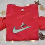 Marvel Comics Embroidered Hoodie Gwen x Swoosh Movie Shirt Custom Nike T-shirt