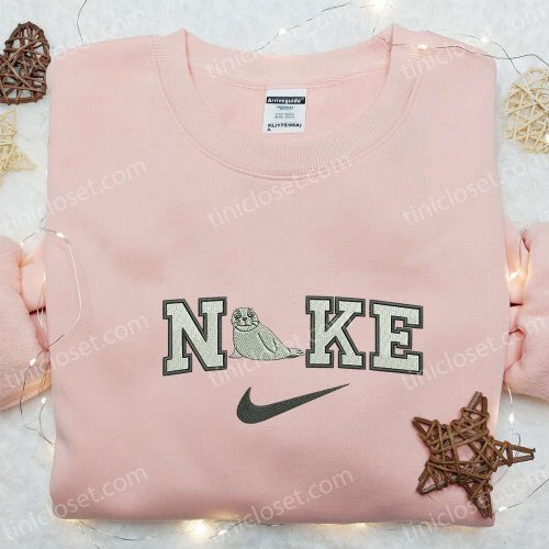 Harp Seal x Nike Animal Embroidered Shirt: B Gift for Men Women Family Gift Nike Inspired Apparel