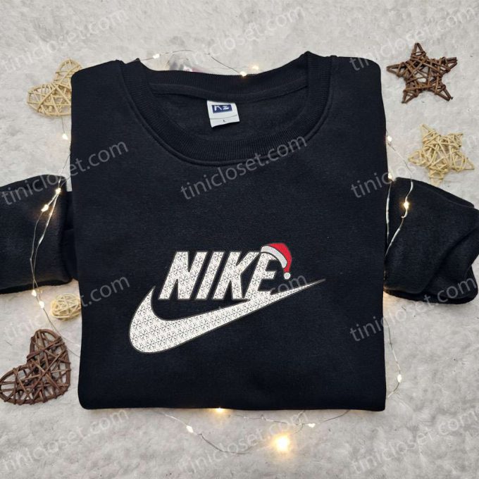 Hat Xmas X Nike Embroidered Shirt &Amp; Hoodie: B Gift For Men Women Christmas Gift Ideas