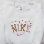 Heart Love x Nike Embroidered Shirt – B Gift for Men Women Valentine s Day Gift with Nike Inspired Logo