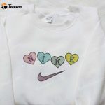 Nike Heart Love Embroidered Sweatshirt: Perfect Valentine s Day Gift with Nike-Inspired Logo