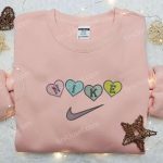 Nike Heart Love Embroidered Sweatshirt: Perfect Valentine s Day Gift with Nike-Inspired Logo