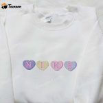 Heart Love x Nike Embroidered Sweatshirt: B Gift for Men Women Valentine’s Day Gift for Her Nike Inspired Logo Shirt