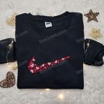 Custom Nike Heart x Swoosh Embroidered Shirt – Perfect Valentine’s Gift Idea